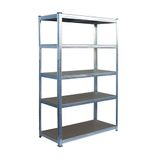 Merkloos Relaxdays Stellingkast - 180x100x30 cm - 875 kg - Metaal - Zilver