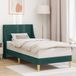 vidaXL Bedframe Donkergroen Stof Tweepersoons met Hoofdeinde