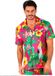 Widmann Finidi Zomer partyshirt Parrot Heren Kledingmaat S/M Roze Polyester