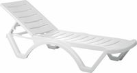 CLP Aqua - Set van 10 ligstoelen wit