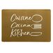 douceur d'intérieur Cuisina placemat, 28,5 x 43,5 cm, goudkleurig, PVC, bedrukt