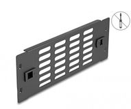 Delock 10 inch ventilatiepaneel | toolfree | 2U | zwart
