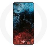 Maniacase Hoesje voor Huawei P8 Lite abstracte textuur achtergrond rood zwart blauw
