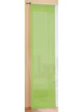 Gardinenbox Transparant effen paneel/schuifgordijn met accessoires 85589, appelgroen, 245 x 60 cm