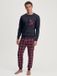 CALIDA Heren Pyjama Lang Katoen Marine XL Herfst/Winter 2025