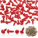 Yeux de sécurité 12 mm, rouge, lot de 50, avec rondelles