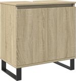 vidaXL Badkamerkast 58x33x60 cm bewerkt hout sonoma eikenkleurig
