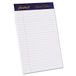 Ampad Gold Fibre Pad, White, 5 x 8, Jr. Legal Rule, 50-Sheets, 4-Pack