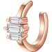 Glanzstücke München Zilveren Oor manchet Sterling zilver Zirkonia