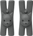 Alessi LAMPO, set van 2 MOLLETTE Nero, thermoplastisch hars, meerkleurig, één maat