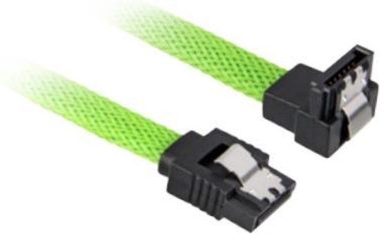 Sharkoon SATA-kabels SATA 3 Zwart, Groen 0.45 m
