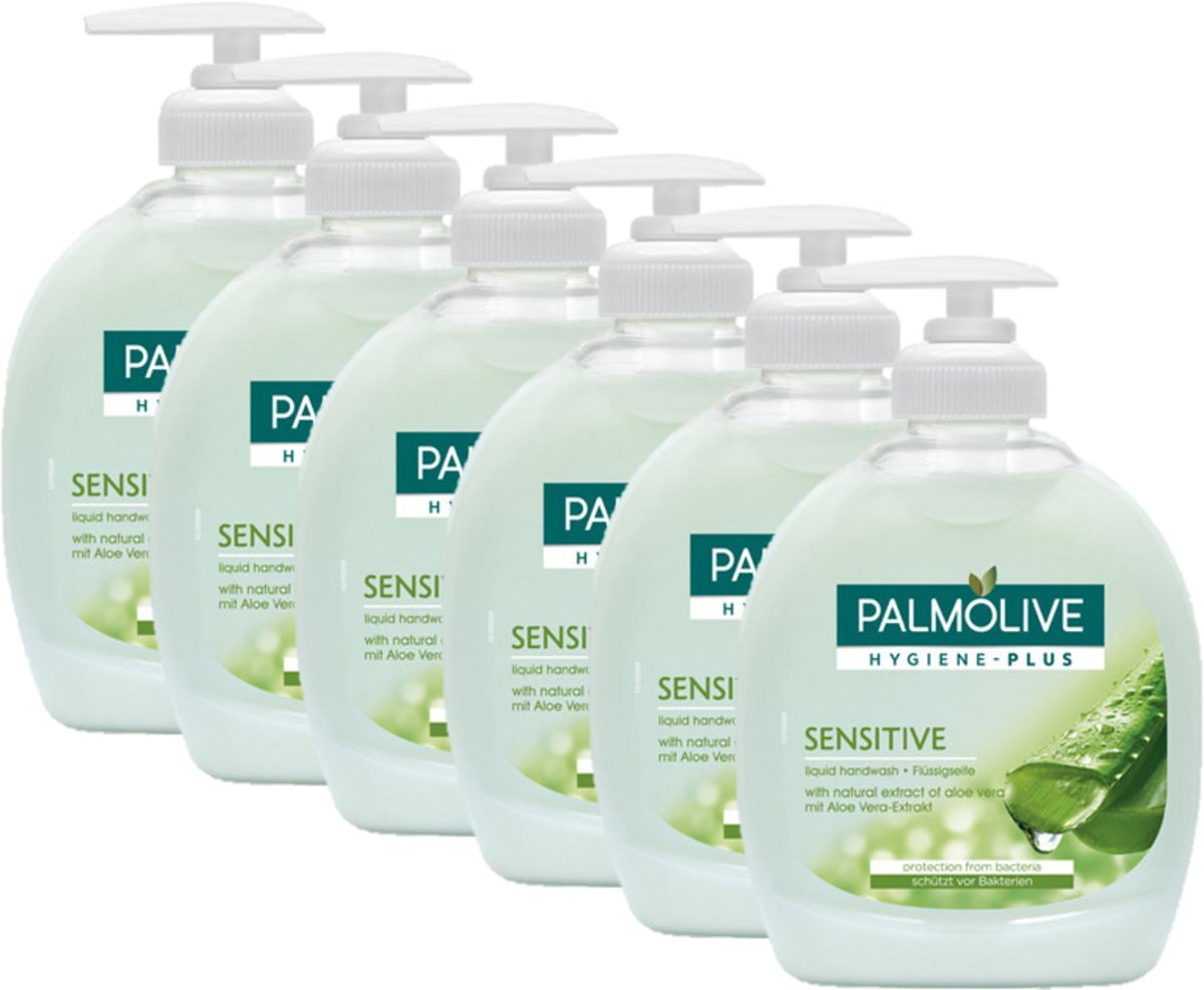 Palmolive Zeep dispenser Sensitive 300 ml 6 stuks