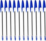 Biro Stylos bille - Bleu - Pointe moyenne - Lot de 10