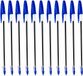 Biro Stylos bille - Bleu - Pointe moyenne - Lot de 10