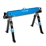 HÖGERT TECHNIK Werkbok, in hoogte verstelbare klapbok, 61,5-82 cm, met 590 kg draagkracht, balkdragers 40-90 mm, antislip werkblad, inklapbare steunen en draaggreep