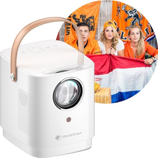 imoshion Mini projector - Mini beamer WiFi en Chromecast - 3400 lumen - Wit