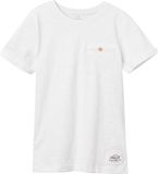 NAME IT NKMVINCENT SS TOP F NOOS Jongens T-shirt - Bright White - Maat 146/152