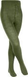 FALKE Comfort Wool dik eenkleurig wol panty kinderen groen - maat 134-146