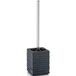 Zeller 18319 toiletborstel leisteen, polyresin, 9,5 x 9,5 x 38,5 cm, zwart, 1 verpakking