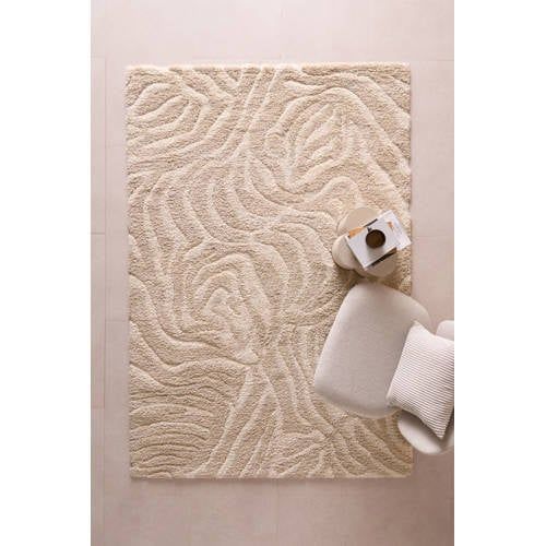 NOUS Living vloerkleed crème/zand (230x160 cm)