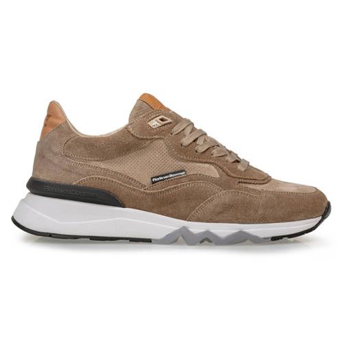 Floris van Bommel De Zager 02.23 Suède Sneakers Beige