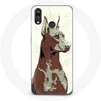Maniacase Hoesje voor Huawei P20 Lite Doberman Hondenrace