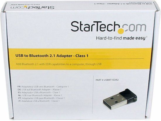StarTech.com Mini USB Bluetooth 2.1 Adapter - Zwart