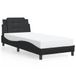 VidaXL Bedframe Zadar Kunstleer Zwart 90x190 cm