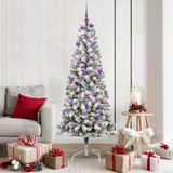 Prolenta Maison Exclusive Kunstkerstboom, inklapbaar, groen en wit, 180 cm