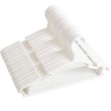 GoodtoU Kleerhangers van kunststof, wit, voor babykast, 60 stuks