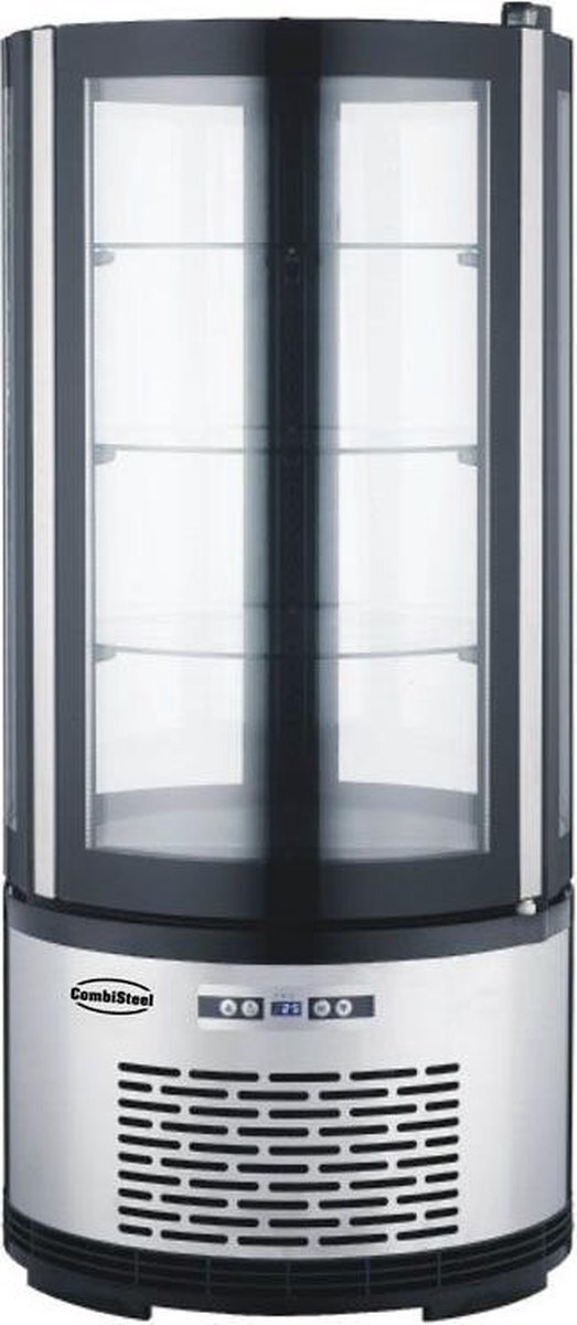 - Professionele Koelvitrine | 100 liter| | 7487.0080 | Horeca zwart, grijs