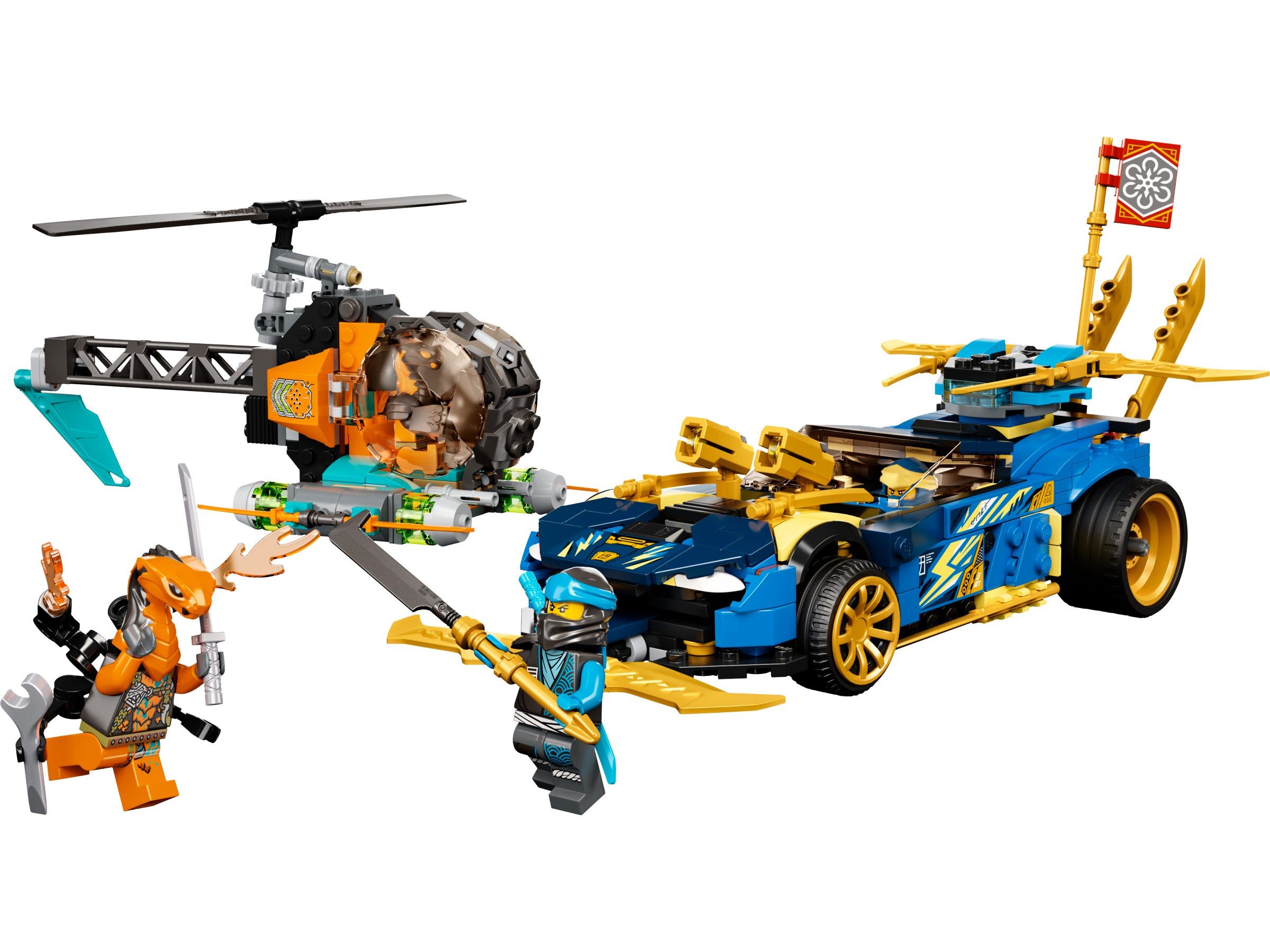 LEGO Ninjago Jay en Nya's racewagen EVO - 71776 - Bouwset - 5702017189628