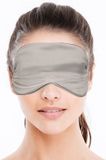 Merkloos / Sans marque Bellatio design luxe slaapmasker/ reismasker met zachte vulling paars