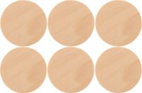 Glorex Hobby Houten schijven/cirkels/rondjes van dia 6 cm - 12x stuks - Hobby/knutselmateriaal - zelf decoreren/maken