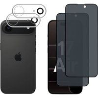 Phonillico® Privacy Gehard Glas voor iPhone 17 AIR met Camera Bescherming [Pack 2]