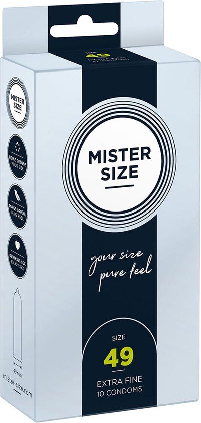 MISTER SIZE 49 Ultra Dunne Condoms - 10 Pack
