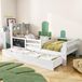 Kein Marken-/Fanartikel Multifunctioneel kinderbed, met lades, voorzien van een tafel, afmetingen 90x200, zonder matras. Wit
