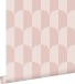 ESTAHome behang art deco bogen zacht roze en licht roze - 53 cm x 10.05 m