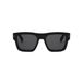 Bvlgari Bv40015i Lunettes de soleil homme noir géométrique gris 52mm