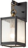 Kichler LED Wand Buitenlamp Lahden | 1X E27 Max 60W | IP44 | Dimbaar | Weathered Zinc