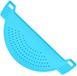 O5O2 Silicone food strainer, clip-on strainer for pots, flat strainer, kitchen strainer, strainer attachment, half-round for cooking pots, bowls, pasta, vegetables - Ø 28cm