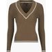 A|X Armani Exchange XW002242AF10352U6136 Pull à col V marron