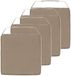 Hespéride Stoelkussen Gerona - 4x - 40 x 40 cm - Lichtbruin - Vierkant - Polyester