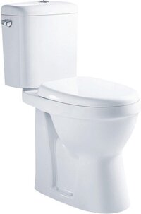 GO by Van Marcke XJoy Duoblok Toilet - Staand - Zonder Spoelrand - Wit - Softclose - PK