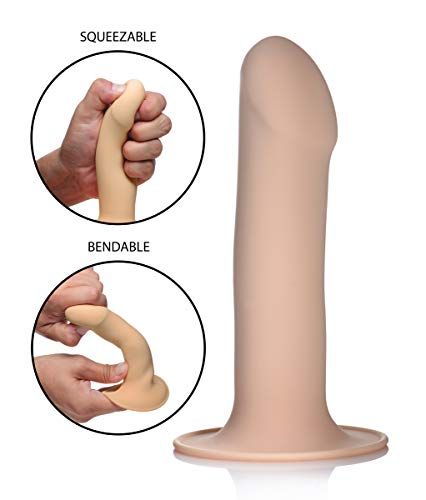 Squeeze-It Phallic Dildo - Beige - Siliconen