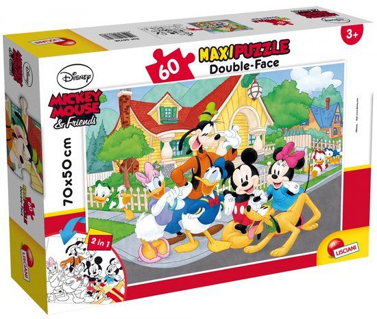 Liscianigiochi Mouse & Friends Disney Puzzel Supermaxi 60, Mickey, meerkleurig, 66728.0
