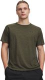 Under Armour UA Tech Textured SS-GRN Heren Sportshirt - Legergroen / Zwart - XXL
