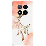 Xiaomi Siliconen hoesje - Compatibel met Xiaomi Redmi Note 14 Pro 5G, Xiaomi Redmi Note 14 Pro Plus 5G - ontwerp dreamcatcher lune