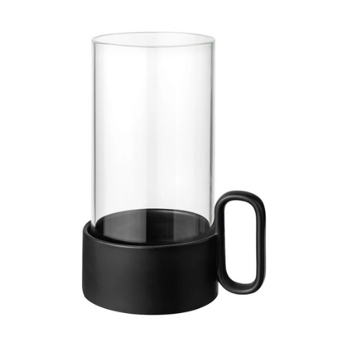 Blomus Yuragi Windlicht - Zwart - 11 x 15 x 21 cm