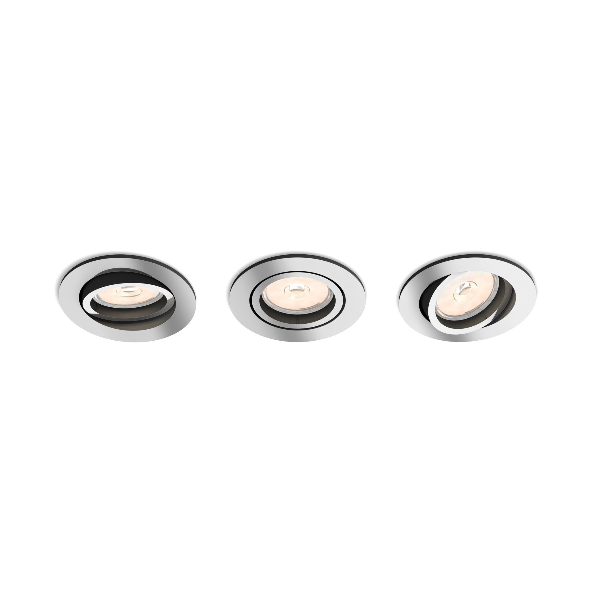 Philips Hue Philips myLiving DONEGAL Chrome LED Recessed Spot Light - GU10 - Dimmable